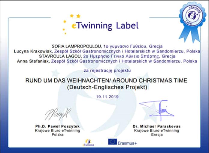 Certfikat Etwinning