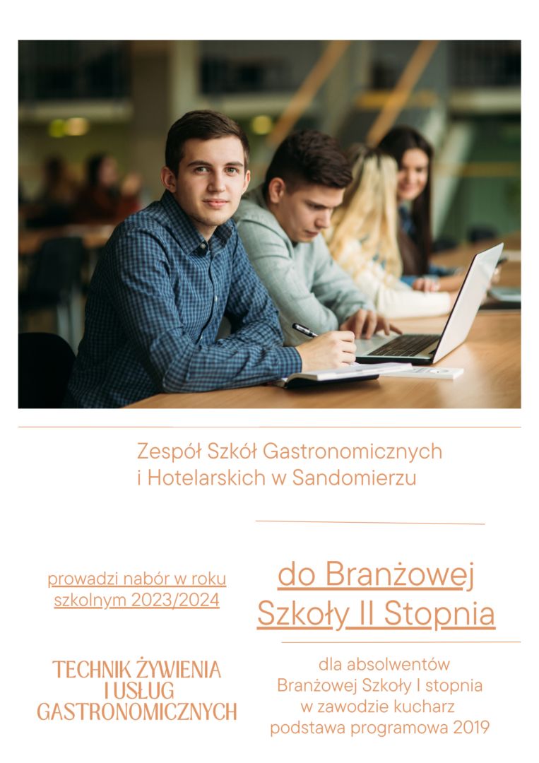 Nabór 2023/2024 - Zespół Szkół Gastronomicznych i Hotelarskich w